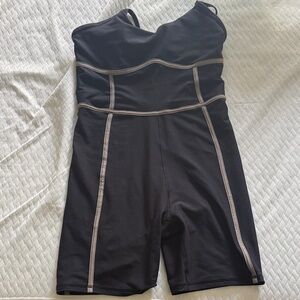 Abercrombie & Fitch YPB Black athletic one piece with Contrast Trim